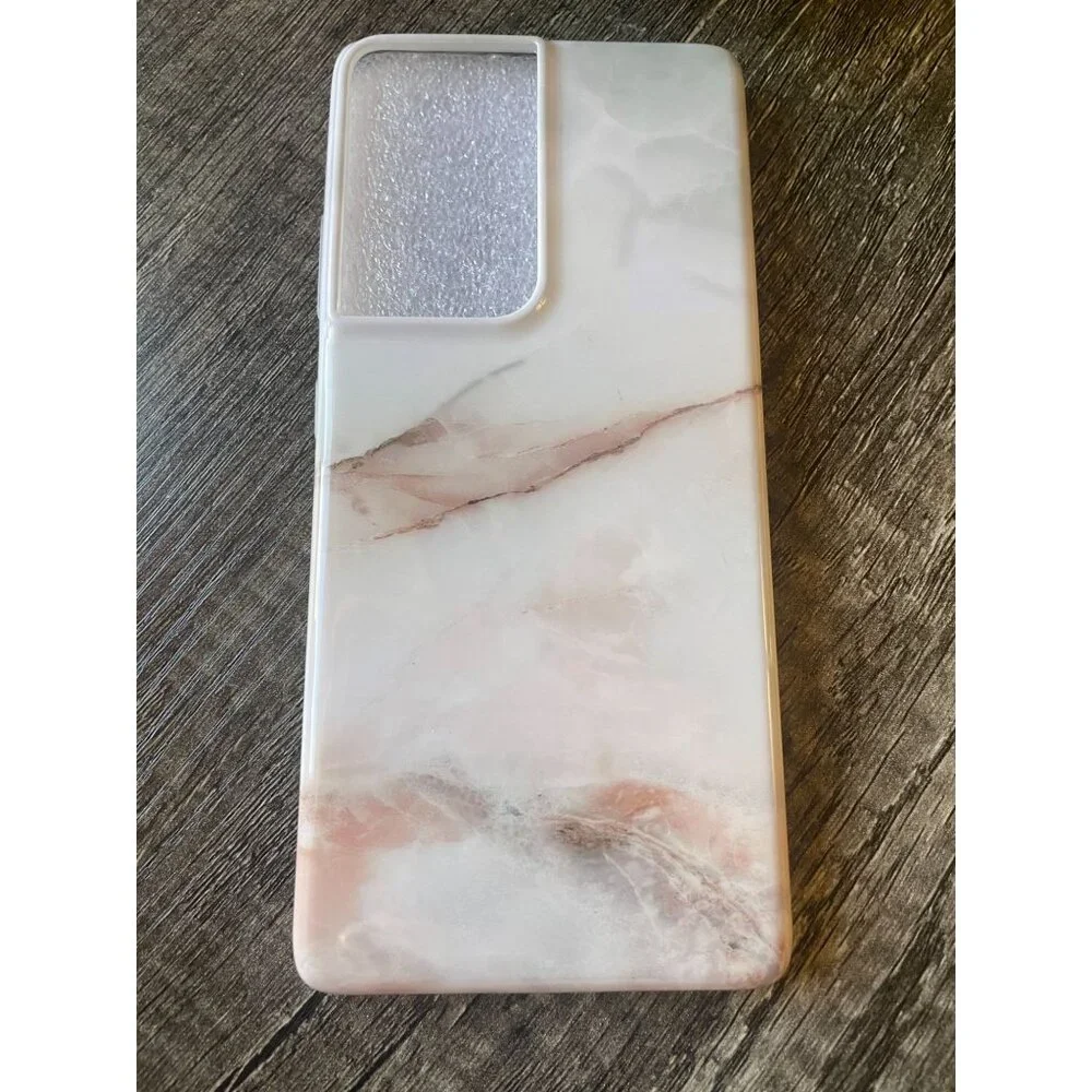 Case for Samsung Galaxy S21 Ultra with Raised Camera Ridge marble NEW